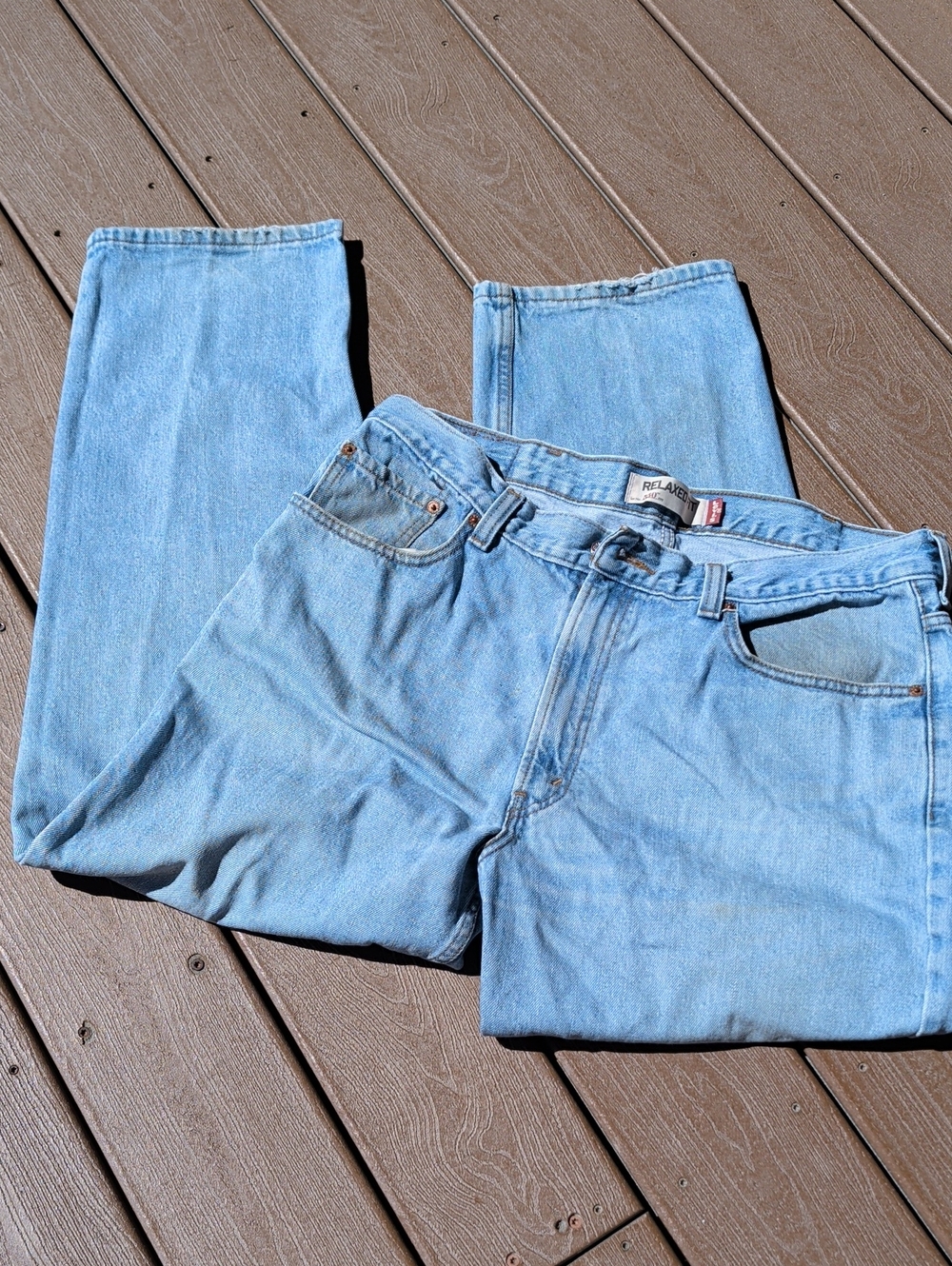Levi's Light Blue Straight Men’s Jeans 550 /  38/30 Leisure Work Every Day Wear